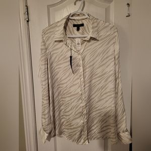Banana Republic Dress Shirt, Size Med, Cream